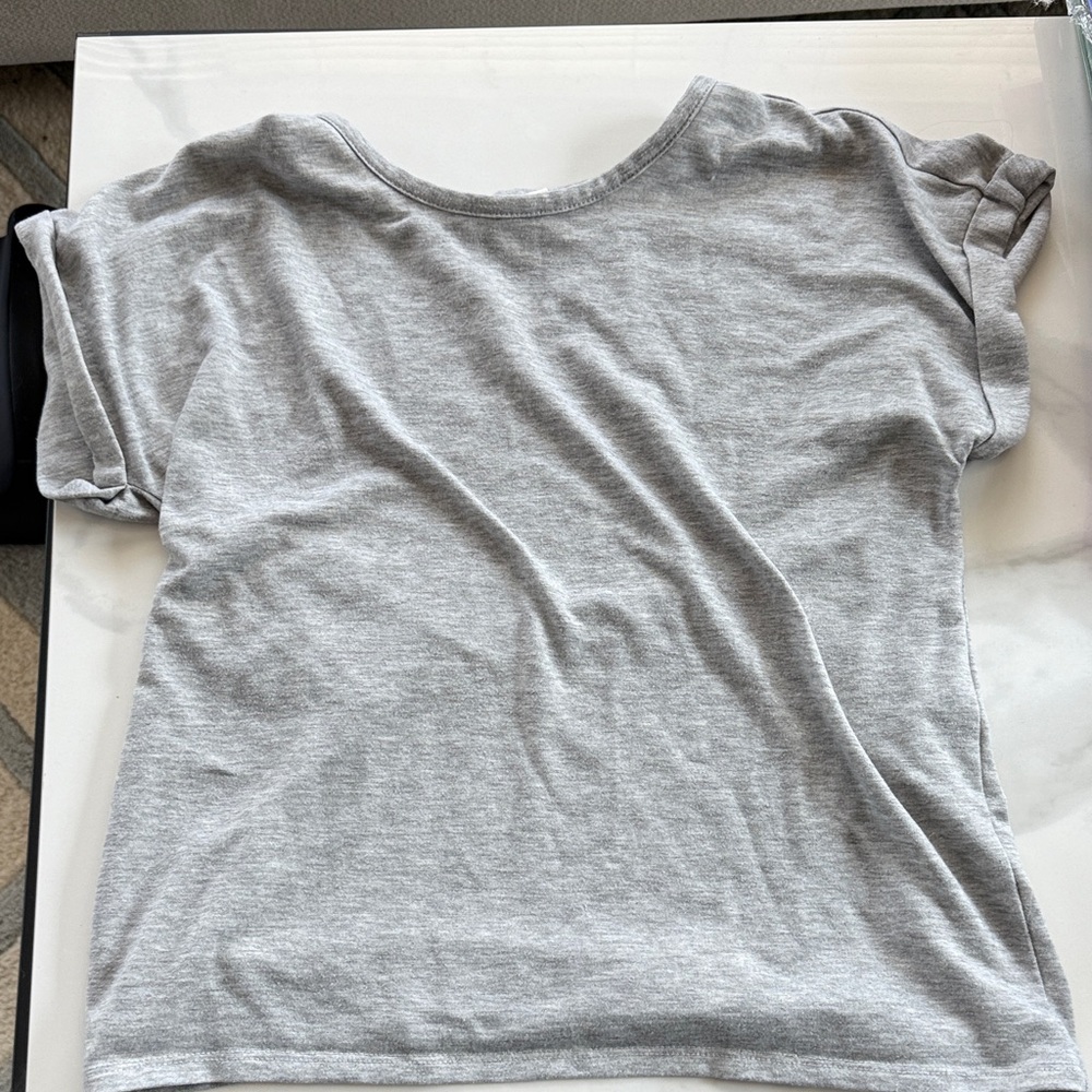 Lucky Brand Light Gray Women's Short Sleeve Tee